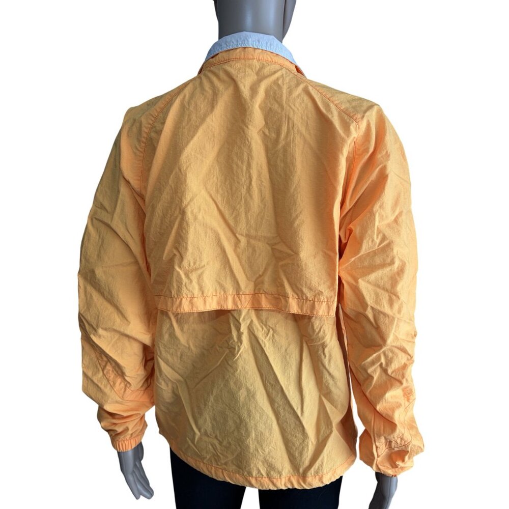 NIKE Vintage 80s Neon Orange 1/2 Zip Windbreaker Jacket Size Medium - Picture 3 of 4